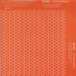 de nuit all that mattered