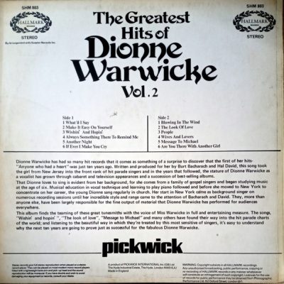 the greatest hits of volume 2 | dionne warwicke