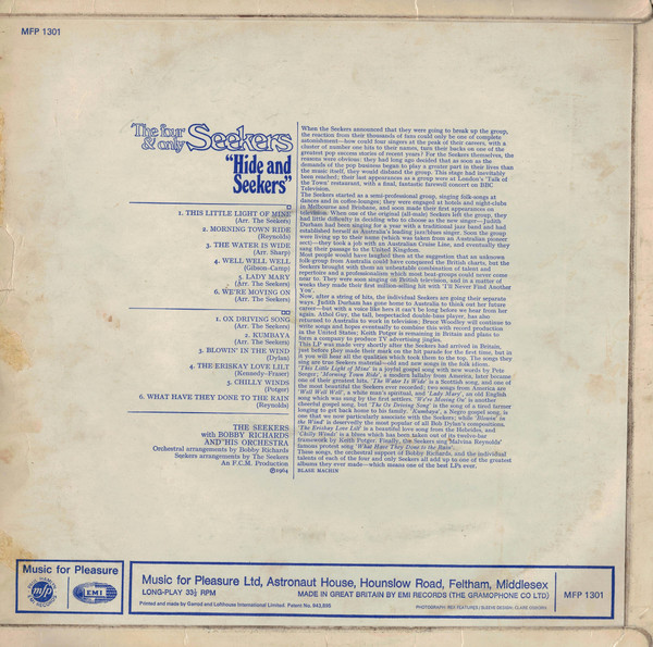 the four & only | the seekers