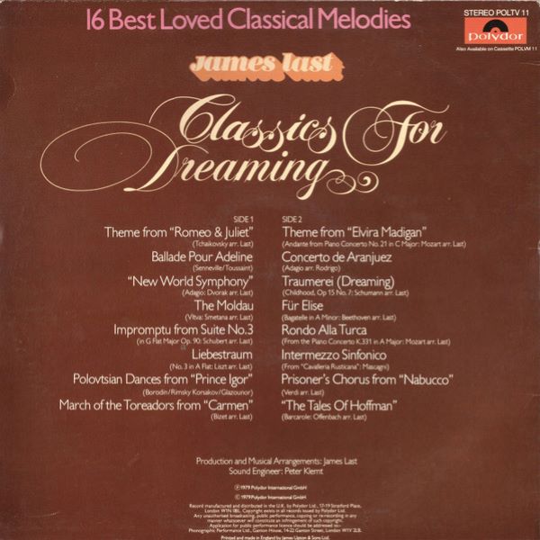 classics for dreaming | james last